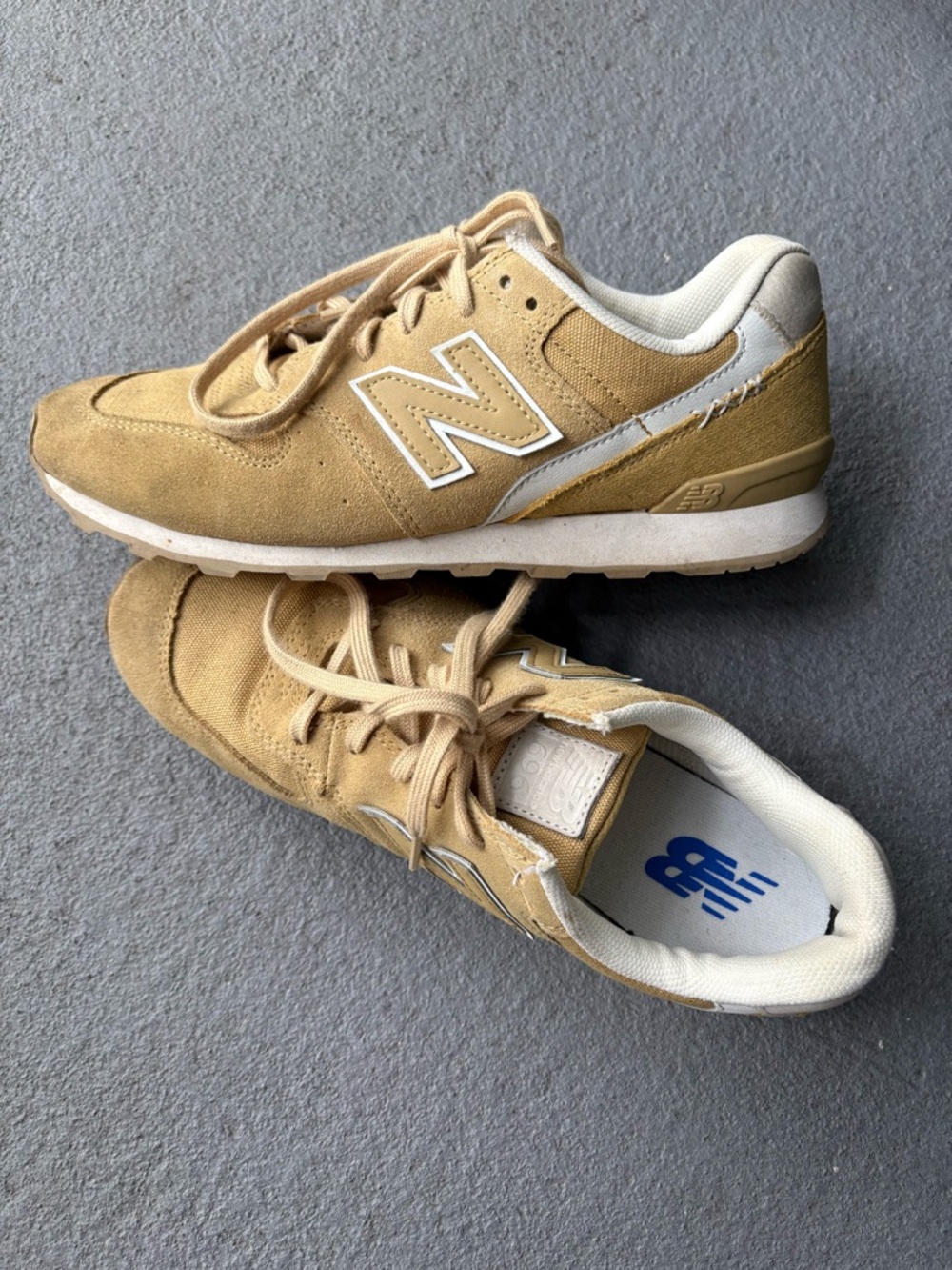 New Balance 696 sneakers• mustard yellow/ tan• women size 8.5 - Picture 12 of 12